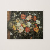 Puzzle Vase de fleurs de style baroque antique en métal (Horizontal)