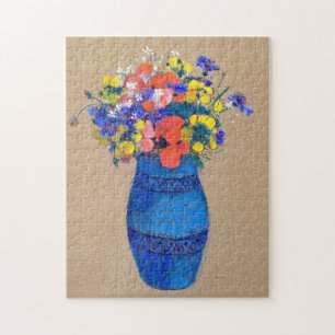 Puzzle Vase de fleurs, Redon