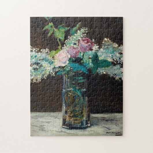 Puzzle Vase de Lilacs blancs et Rose | Édouard Manet (Vertical)