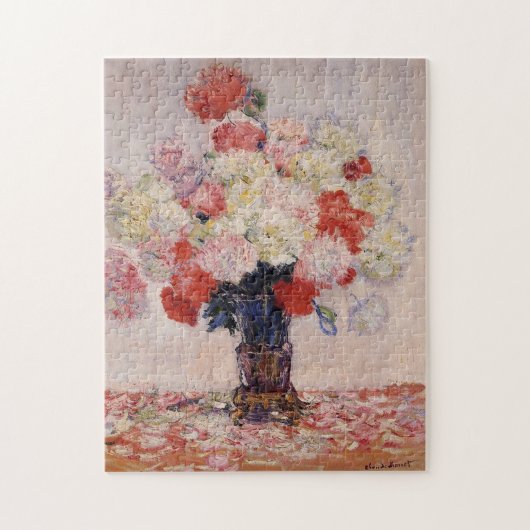 Puzzle Vase de pivoines Monet Art (Vertical)