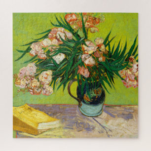 Puzzle Vase de Vincent Van Gogh avec oleandres et livres