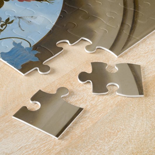 Puzzle Vase des fleurs dans une fenêtre, c.1618 (Côté)