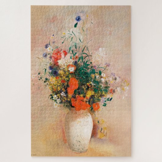 Puzzle Vase des fleurs de Redon Post-impressionniste (Vertical)