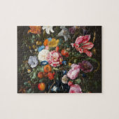 Puzzle Vase of Flowers. Creator Jan Davidsz de Heem. (Horizontal)