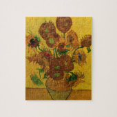 Puzzle Vase Still Life avec 15 tournesols Vincent van Gog (Vertical)