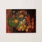 Puzzle Vase Still Life avec Zinnias par Vincent van Gogh (Horizontal)