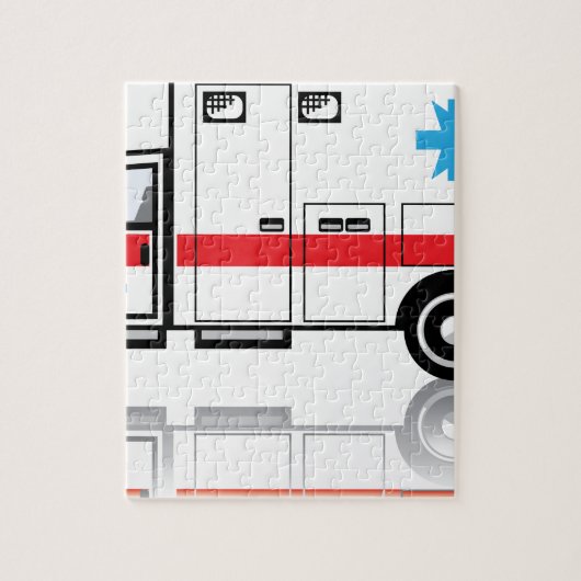 Puzzle Vecteur d'ambulance (Vertical)