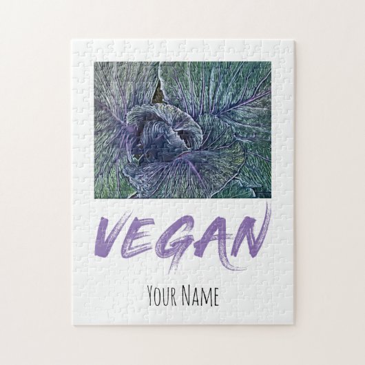 Puzzle Vegan Red Cabbage (Vertical)
