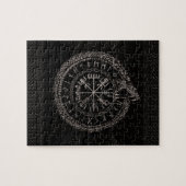 Puzzle Vegvisir avec Ouroboros et runes (Horizontal)