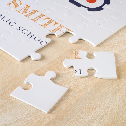 Puzzle Véhicule de grue de construction jaune Monogrammes (Côté)