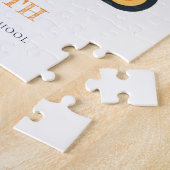 Puzzle Véhicule de grue de construction jaune Monogrammes (Côté)