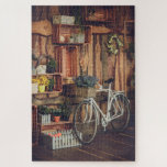 Puzzle Vélo Rustique Fleurs De Porc<br><div class="desc">Ce puzzle rustique comporte une vieille bicyclette avec un panier rempli de fleurs de lavande sur un porche en bois #rustique #vélo #fitness #fitness #transport #fleurs #florales #lavande #bois #extérieur #jigsaw #puzzle #jigsawpuzzle #cadeaux #fun #stockingstuffers #jeux #vacances #noël #anniversaire</div>