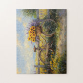 Puzzle Vélo vintage à fleurs (Vertical)