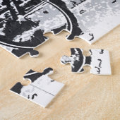 Puzzle Vélo Vintage noir rustique (Côté)