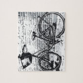 Puzzle Vélo Vintage noir rustique (Vertical)