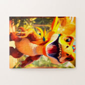 Puzzle Vélociraptor Dinosaure 30 Grandes Pièces  (Horizontal)