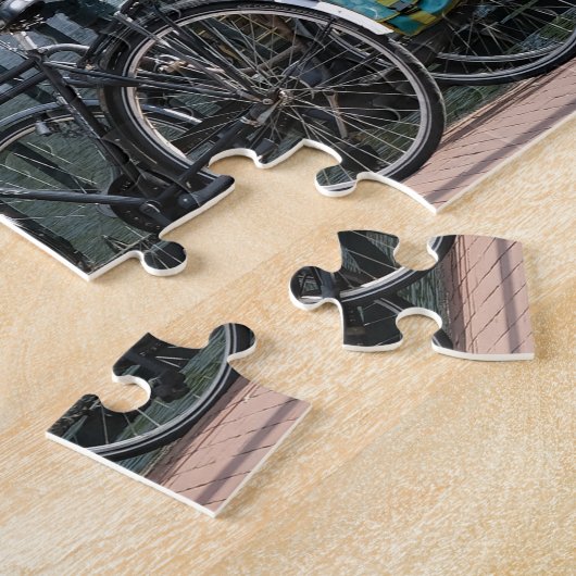 Puzzle Vélos à Amsterdam. (Côté)