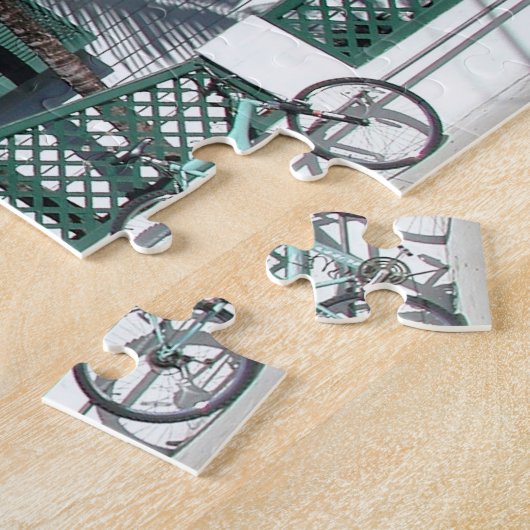 Puzzle Vélos garés dans la zone appartement Key West, Flo (Côté)