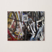 Puzzle Vélos sur la rampe à une course de triathlon prêt (Horizontal)