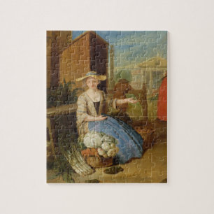 Puzzle Vendeur végétal, jardin de Covent, c.1726 (huile