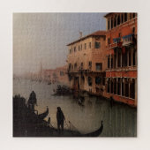 Puzzle Venice Italy Canal and Gondolas Painting (Vertical)
