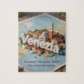 Puzzle Venice Italy Travel Map Venezia Family Vacation (Vertical)