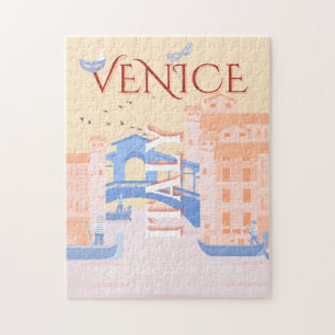 Puzzle Venice Travel Art, Italie, Travel Art, Retro