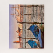 Puzzle Venise, Italie Gondolas & Voilier (Vertical)