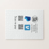 Puzzle Venmo paypal scan pour payer ajouter q r code logo (Horizontal)