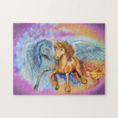 Puzzle Vent et flamme licorne pegasus~puzzle (Horizontal)