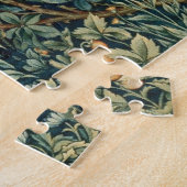 Puzzle VERDURE, ANIMAUX FORESTIERS Pheasant, Fox, Feuille (Côté)