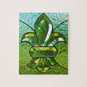 Puzzle Verdure en verre de Fleur De Lis