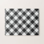 Puzzle Vérification Carreaux Buffalo Blanc Noir (Horizontal)