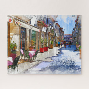 Puzzle Véritable Portugal - Les cafés de Viana Do Castelo