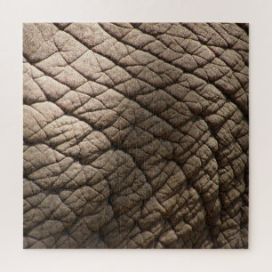 Puzzle Véritable Texture De Peau D'Éléphant, Rincée.