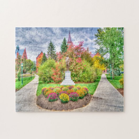 Puzzle Vermont en automne. (Horizontal)