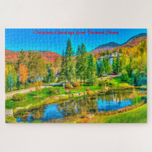 Puzzle Vermont Stowe.Joyeux Noël