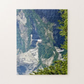 Puzzle Vernal & Nevada Falls from Glacier Point, CA (Vertical)