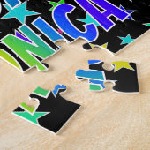 Puzzle "VERONICA" Prénom, Amusant "HEUREUX ANNIVERSAIRE" (Côté)