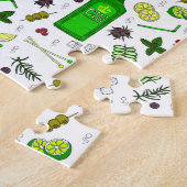 Puzzle Verre à cocktails tendance Gin Drinker et Juniper (Côté)