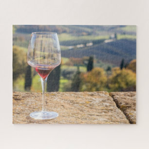 Puzzle Verre de vin en Toscane