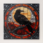 Puzzle Verre Éffrayant Raven (Vertical)