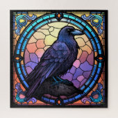 Puzzle Verre Éffrayant Raven (Vertical)