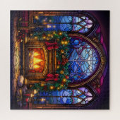 Puzzle Verre Sint Cosy Parlant Vintage Cheminée Garlan (Horizontal)