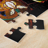 Puzzle Verre souillé de nouveau d'art floral (Côté)