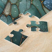 Puzzle Verre tendu chien Labrador art abstrait vibrant (Côté)