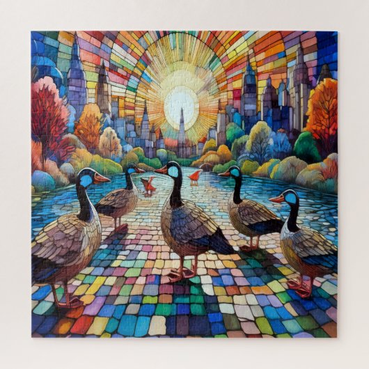 Puzzle Verre Vibrant Cityscape (Vertical)