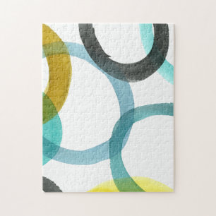 Puzzle Verrouillage des cercles jaunes et bleus