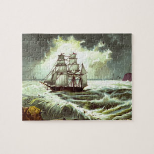 Puzzle Vers 1880 : Une carte de voeux de Noël