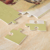 Puzzle vers 1900 Alimenter les poulets (Côté)